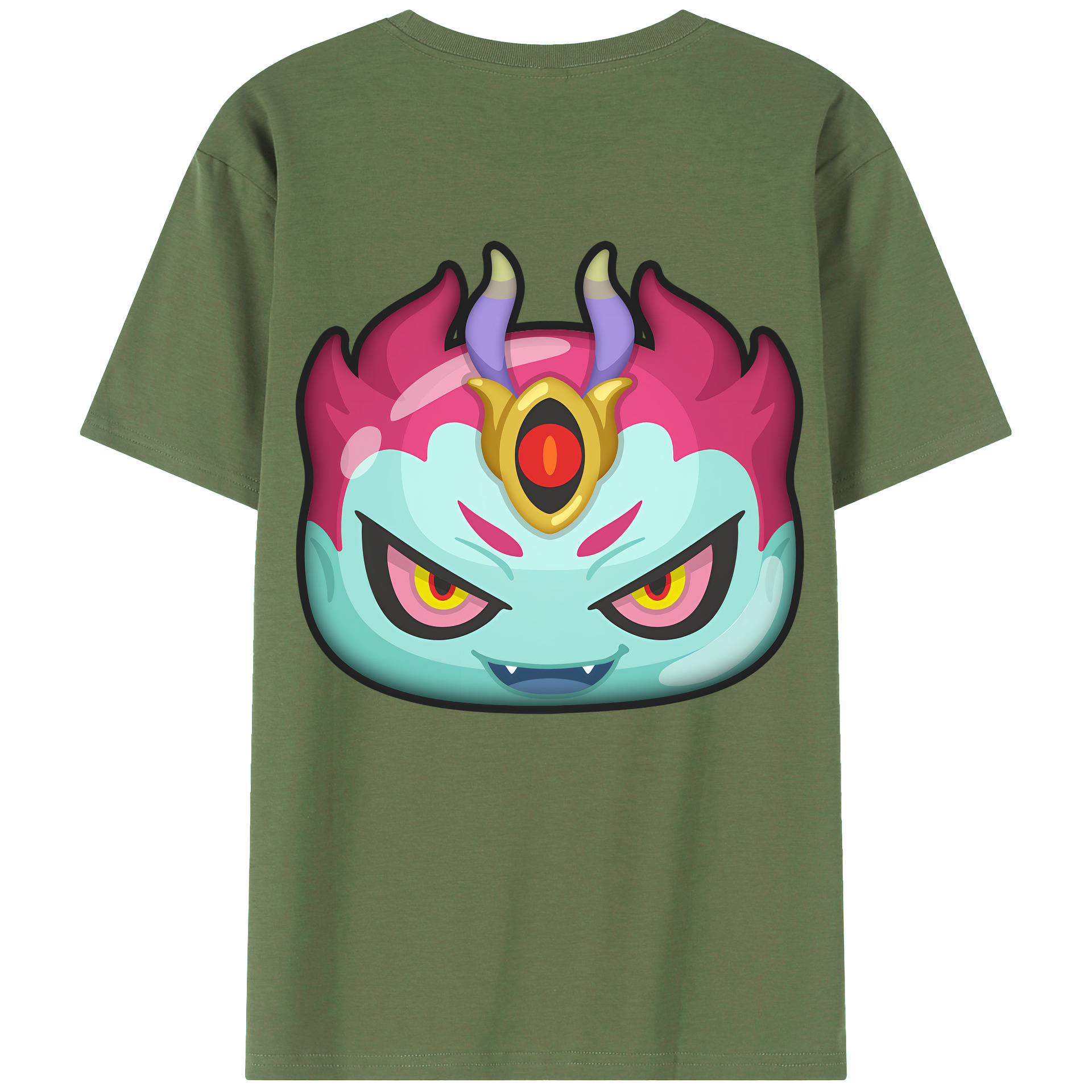 （画像用） 妖怪ウォッチ Yo-kai Watch 綿100％ メンズ半袖Tシャツ（バックプリント） 通気性